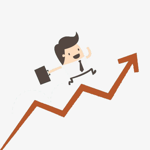 员工在越来越多的箭头免抠