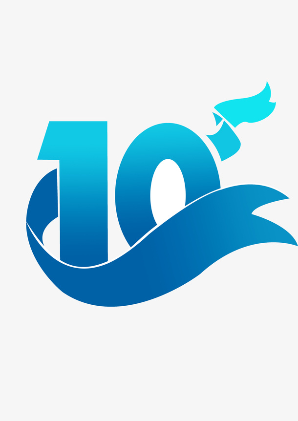 蓝色渐变十字素材免抠