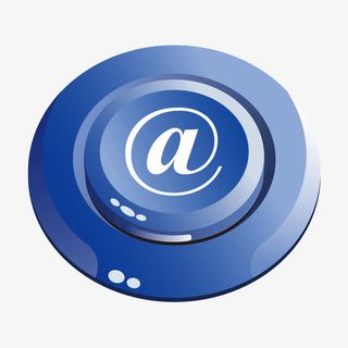 蓝色科技按钮质感免抠