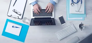 医疗办公背景banner装饰高清