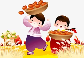 摘柿子的女孩免抠