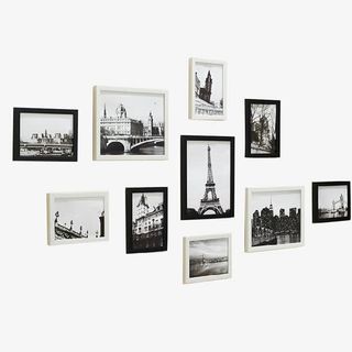 框简约欧式创意黑白组合免抠