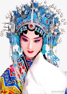 高清摄影京剧花鼓戏人物造型免抠