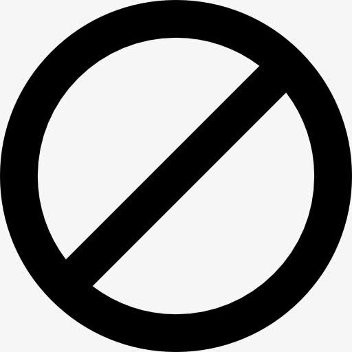 停止或禁止标志图标免抠