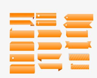 黄色渐变导航条免抠