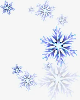 紫色光效梦幻雪花装饰免抠 紫色光效梦幻雪花装饰免抠