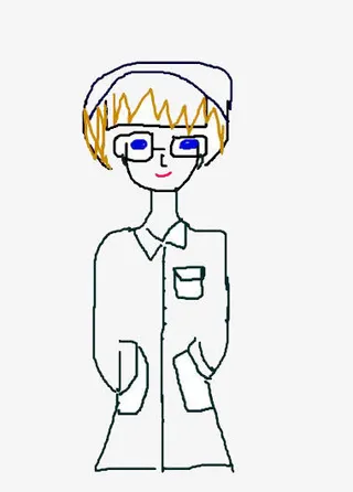 手绘 可爱的小护士免抠