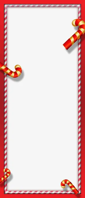 红色条纹边框免抠