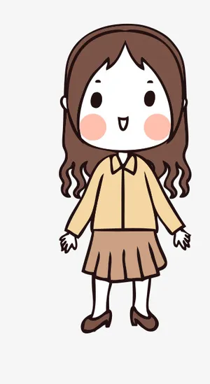 人物手绘插画可爱素材65免抠