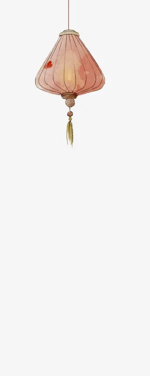 手绘的灯笼免抠