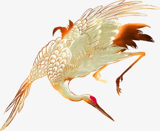 古风仙鹤仙鹤素材仙鹤国潮免抠