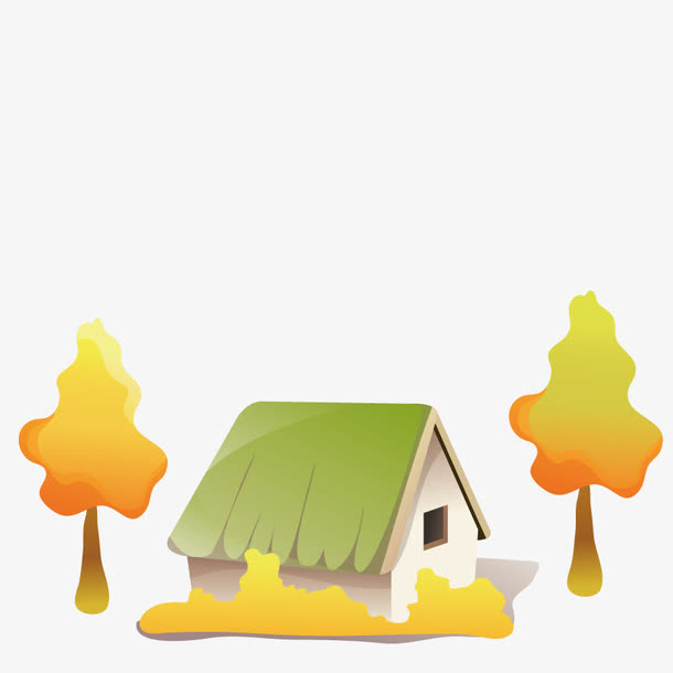 矢量乡村房屋免抠