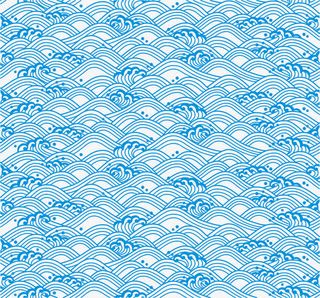 蓝色祥云底纹免抠