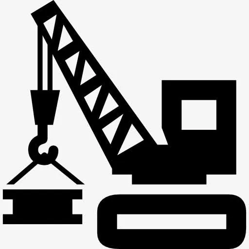 施工工具车用起重机吊装材料图标免抠