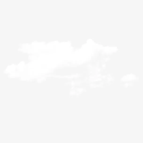 漂浮的云白云笔刷免抠