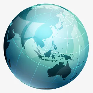 卡通3D立体地球简图免抠