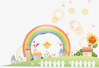 春天插画矢量图免抠