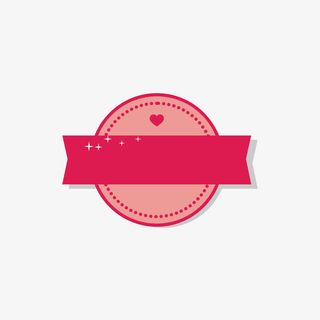 红色活动标签免抠