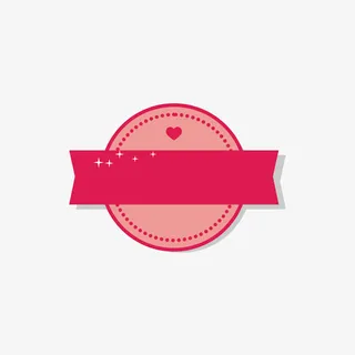 红色活动标签免抠