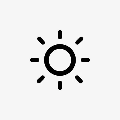 太阳室外icon线性小图标PNG下载免抠