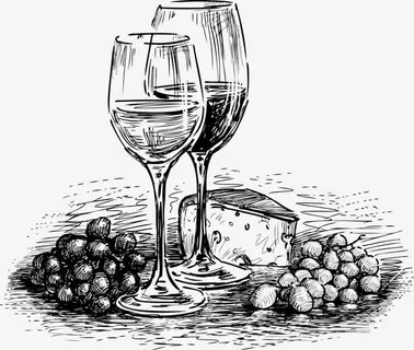 手绘素描酒水矢量素材免抠 手绘素描酒水矢量素材免抠