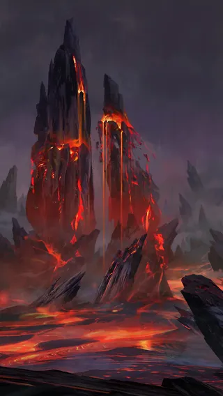 天空火山岩高清合成效果免抠