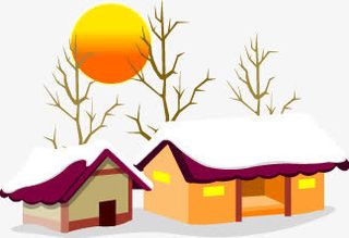 卡通房子矢量元素免抠