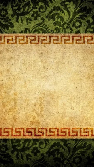 欧式复古花纹黄色h5背景高清