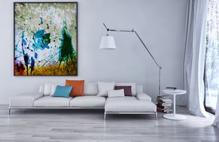 白色简约时尚清新沙发背景素材高清