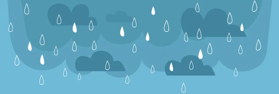 二十四节气雨水卡通banner高清