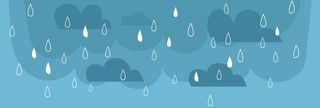 二十四节气雨水卡通banner高清