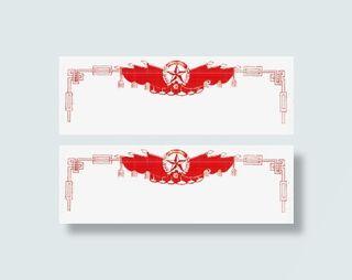 共青团组织边框旗帜免抠