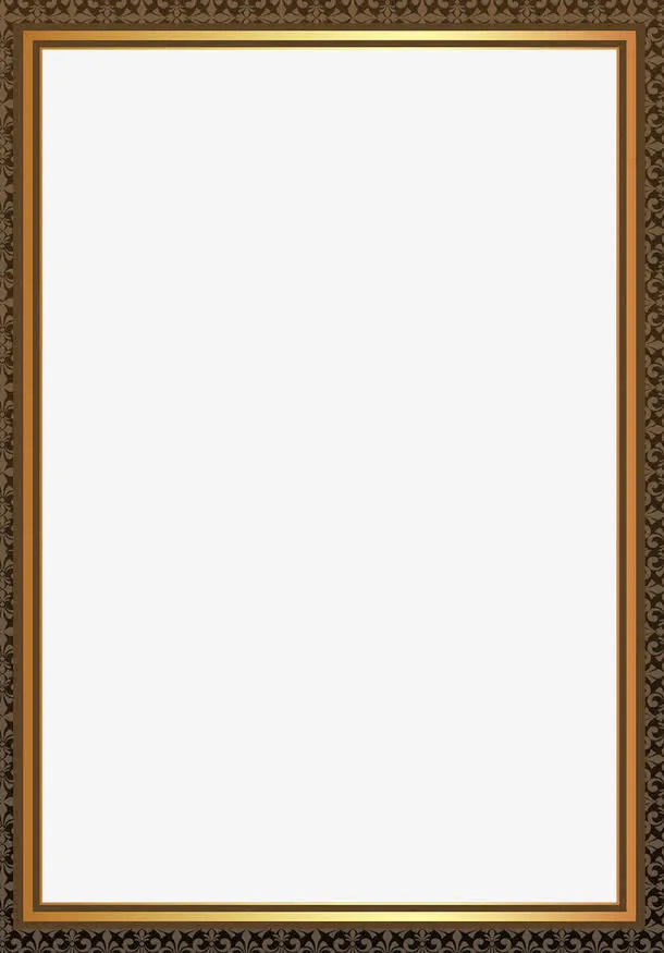 欧式深色边框免抠