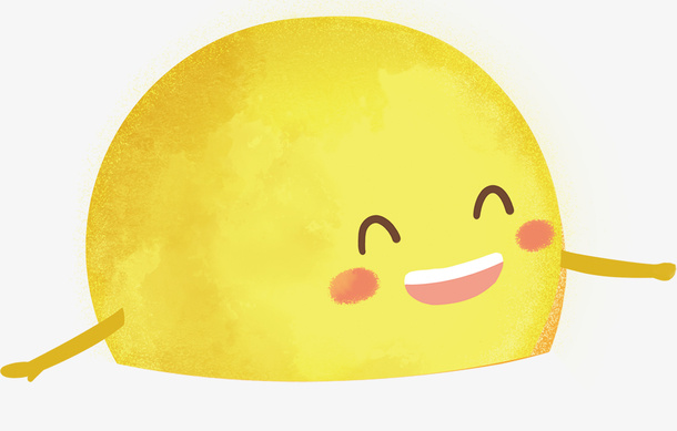 金黄色月亮，庆祝团员免抠