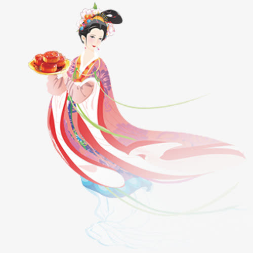 中秋高清多图层素材 嫦娥免抠