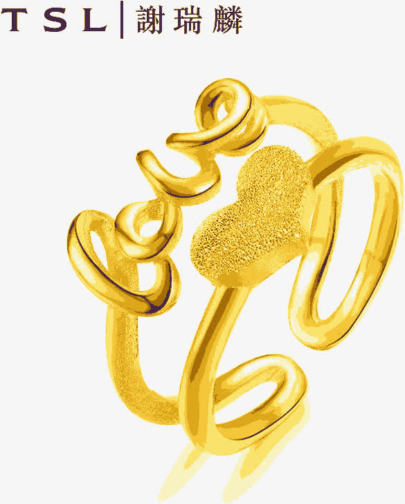 爱心戒指谢瑞麟免抠