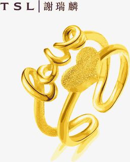 爱心戒指谢瑞麟免抠