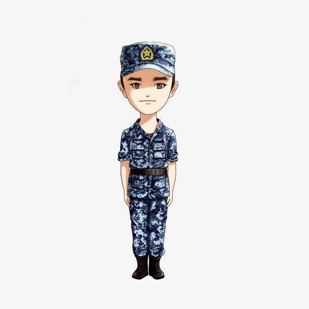 军姿立正免抠