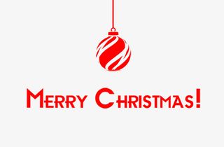 免抠圣诞节文字彩灯装饰免抠