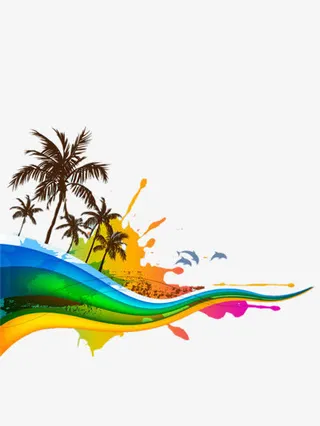 彩色装饰图片免抠