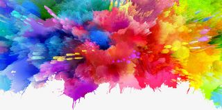 彩色烟雾凸出效果免抠