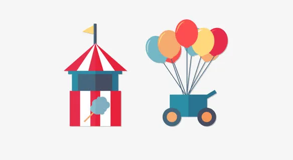 卡通气球小屋免抠 卡通气球小屋免抠