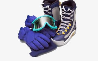 滑雪防护装备免抠