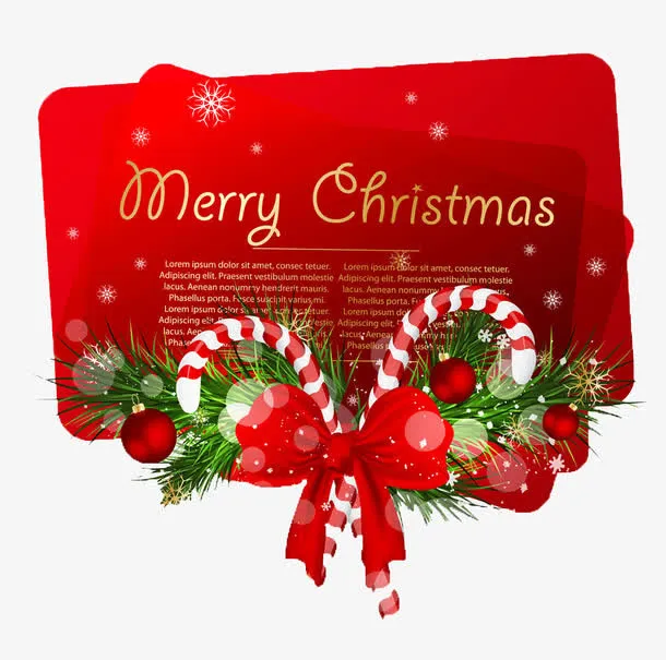 圣诞节文案边框免抠