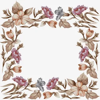 手绘康乃馨免抠