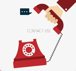 商务电话插画免抠