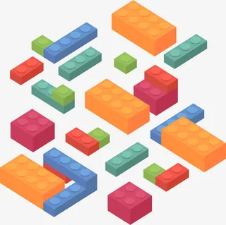 乐高积木迷宫免抠