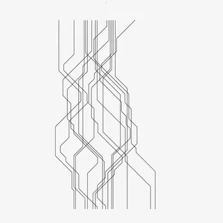 矢量黑色电路板电流线条免抠