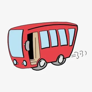 卡通公交免抠