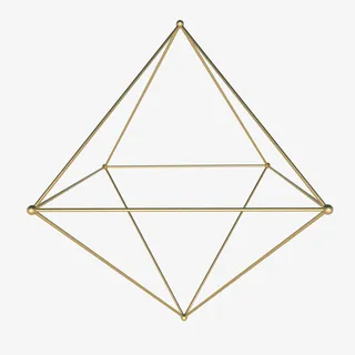 线条框架的立体几何免抠